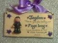 3d Personalised  Pageboy Ringbearer  Bestman Dad Thank you Unique Keepsake Wedding Gift Plaque Handmade Any Phrasing